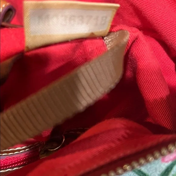 Dooney & Bourke EUC Geranium Basket Zip Top Shoulder Bag , Large Tote - Picture 12 of 13